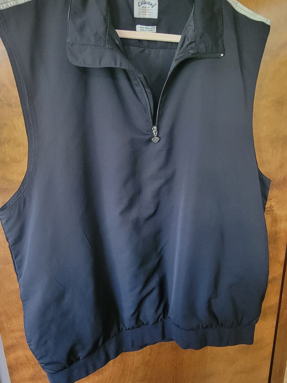 Callaway Navy Golf Vest - Sleeveless Zip Pullover